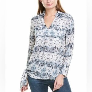 **b new york Side-Tie Popover Blouse